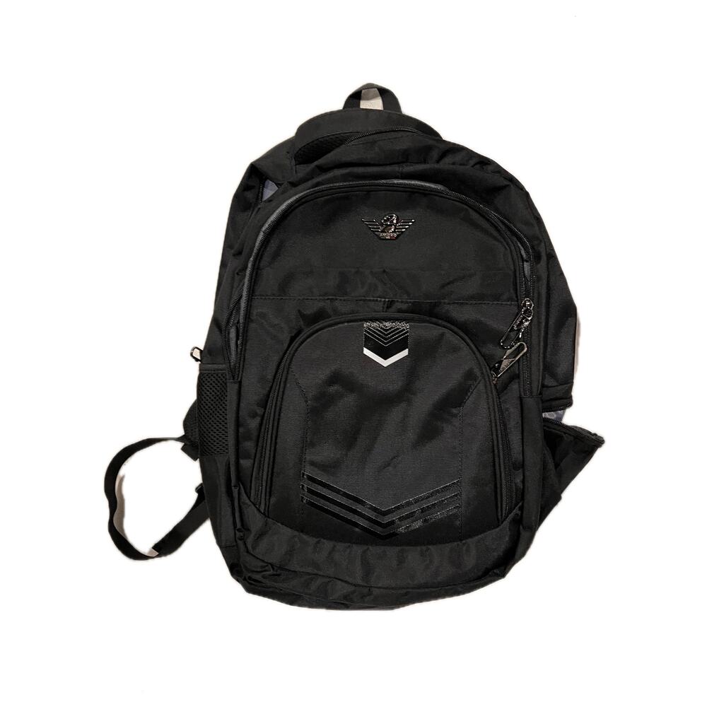 Amioko Black Padded Computer Backpack